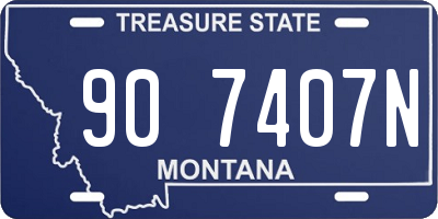 MT license plate 907407N