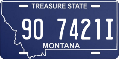 MT license plate 907421I