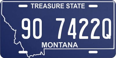 MT license plate 907422Q
