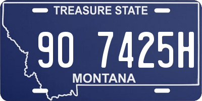 MT license plate 907425H