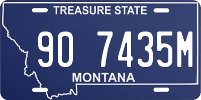 MT license plate 907435M