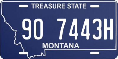 MT license plate 907443H