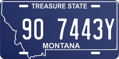 MT license plate 907443Y
