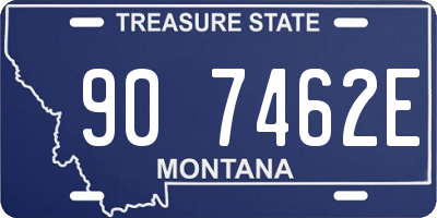MT license plate 907462E