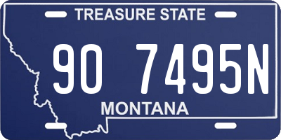 MT license plate 907495N