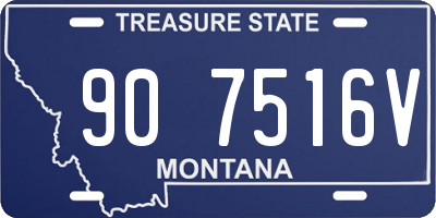 MT license plate 907516V