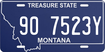 MT license plate 907523Y
