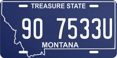 MT license plate 907533U