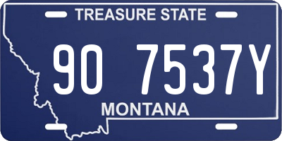 MT license plate 907537Y