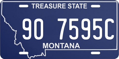 MT license plate 907595C