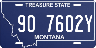 MT license plate 907602Y