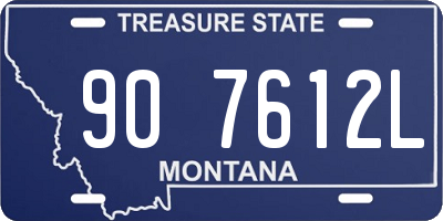 MT license plate 907612L