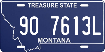 MT license plate 907613L