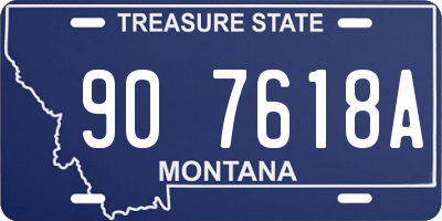 MT license plate 907618A