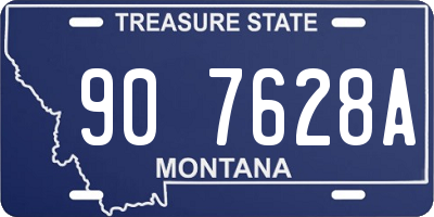MT license plate 907628A