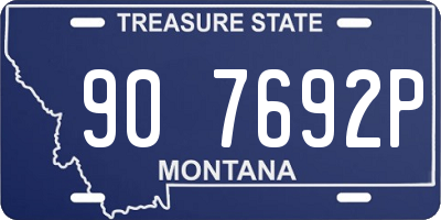 MT license plate 907692P