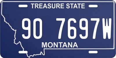 MT license plate 907697W