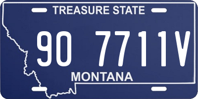 MT license plate 907711V