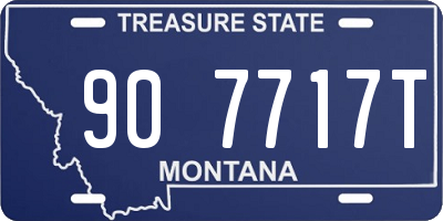 MT license plate 907717T
