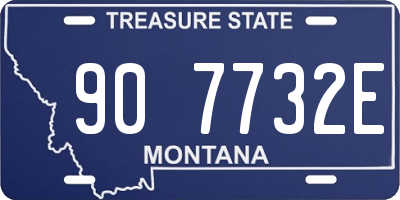 MT license plate 907732E