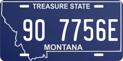 MT license plate 907756E