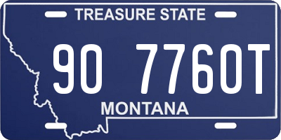 MT license plate 907760T