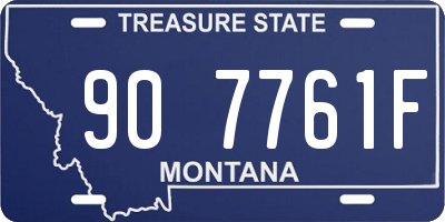 MT license plate 907761F