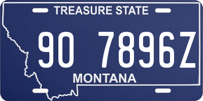MT license plate 907896Z