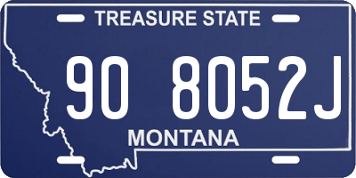 MT license plate 908052J
