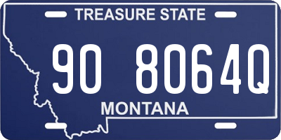 MT license plate 908064Q