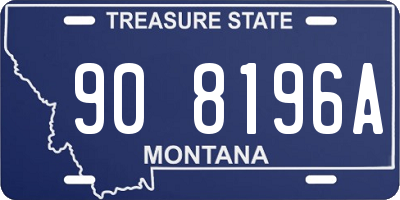 MT license plate 908196A