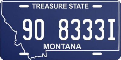 MT license plate 908333I