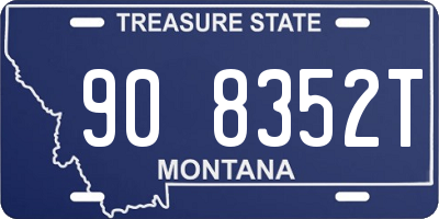MT license plate 908352T