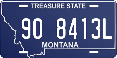 MT license plate 908413L