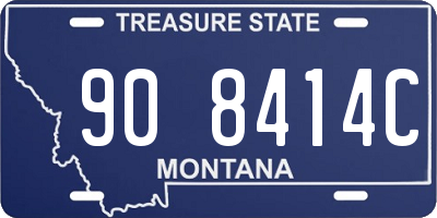 MT license plate 908414C