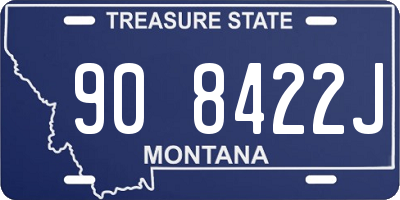 MT license plate 908422J