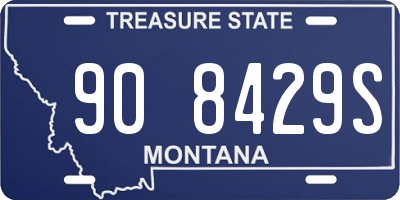 MT license plate 908429S