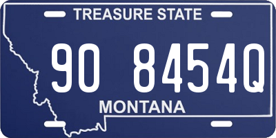 MT license plate 908454Q