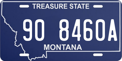 MT license plate 908460A