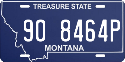 MT license plate 908464P