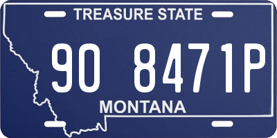 MT license plate 908471P