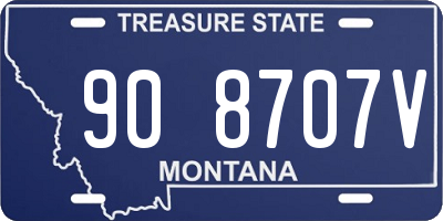 MT license plate 908707V