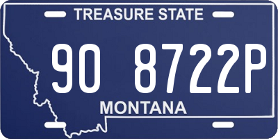 MT license plate 908722P