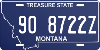 MT license plate 908722Z