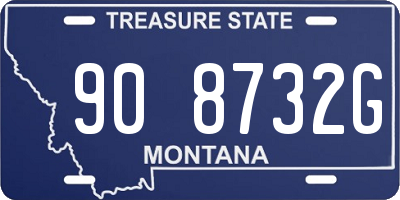 MT license plate 908732G