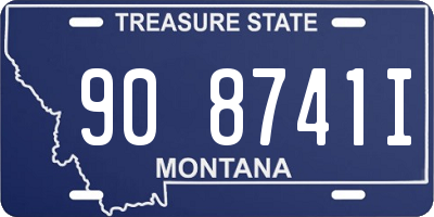 MT license plate 908741I