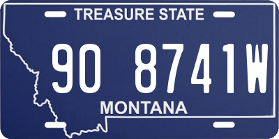 MT license plate 908741W