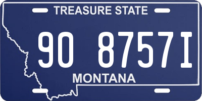 MT license plate 908757I