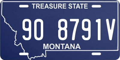 MT license plate 908791V