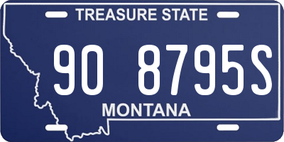 MT license plate 908795S